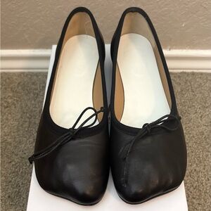 MM6 Maison Martin Margiela Black Anatomic Numeric Ballerinas